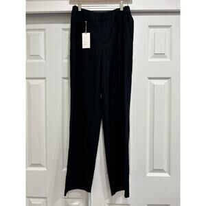 A New Day Black Pants Trousers Pleated Front sz 2 Work Career